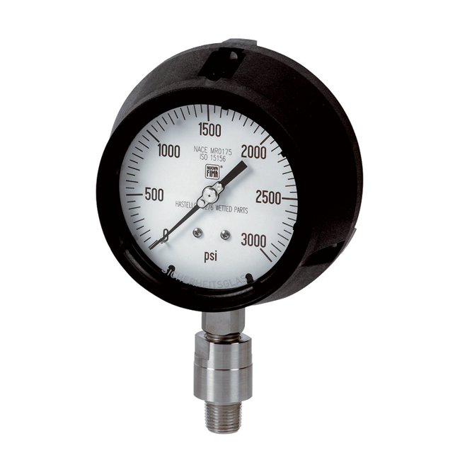 Nuova Fima Bourdon Tube Solid Front Pressure Gauge, MGS61 DN125